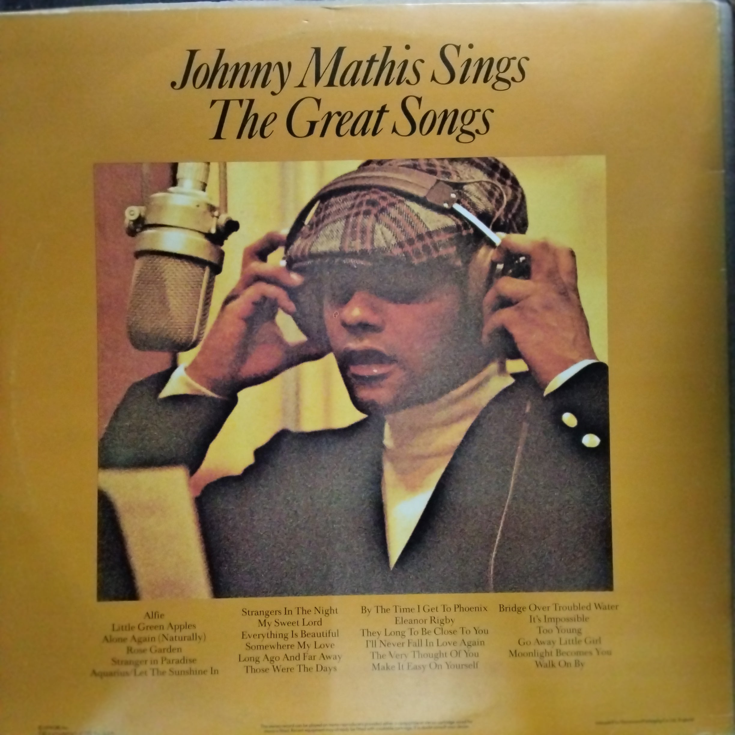 Johnny Mathis  - Johnny Mathis Sings The Great Songs (Vinyl)