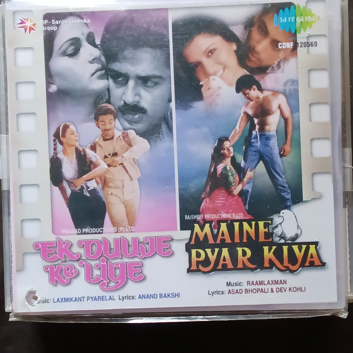 Laxmikant Pyarelal + Raamlaxman  - Ek Duuje Ke Liye + Maine Pyar Kiya  (CD)