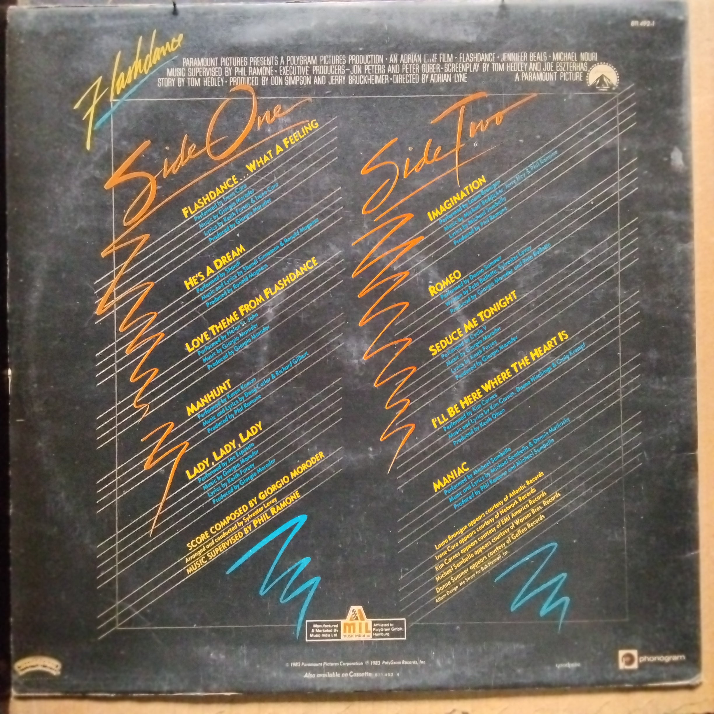 Various  - Flashdance (Original Soundtrack From The Motion Picture) (Vinyl)