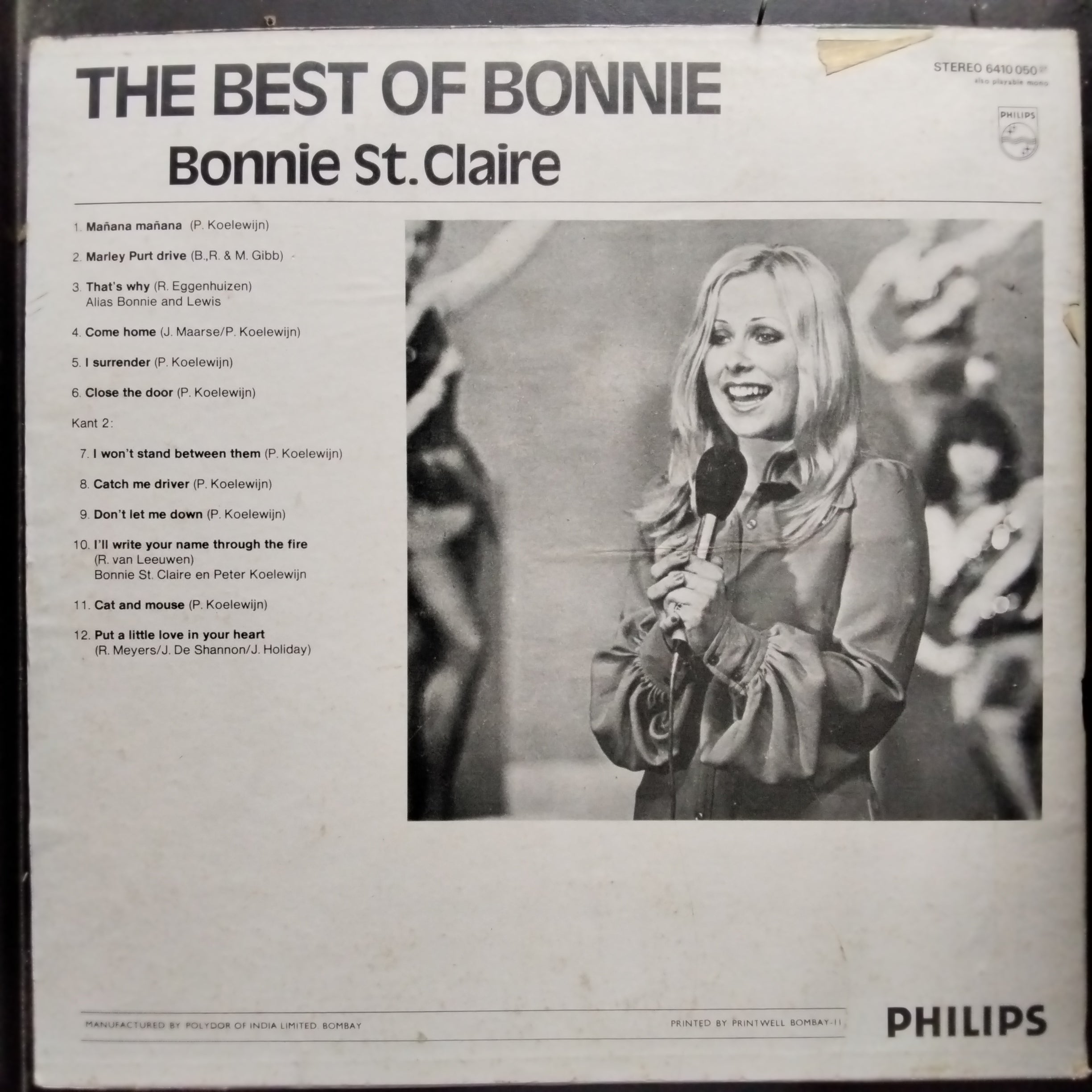 Bonnie St. Claire  - The Best Of Bonnie St. Claire (Vinyl)