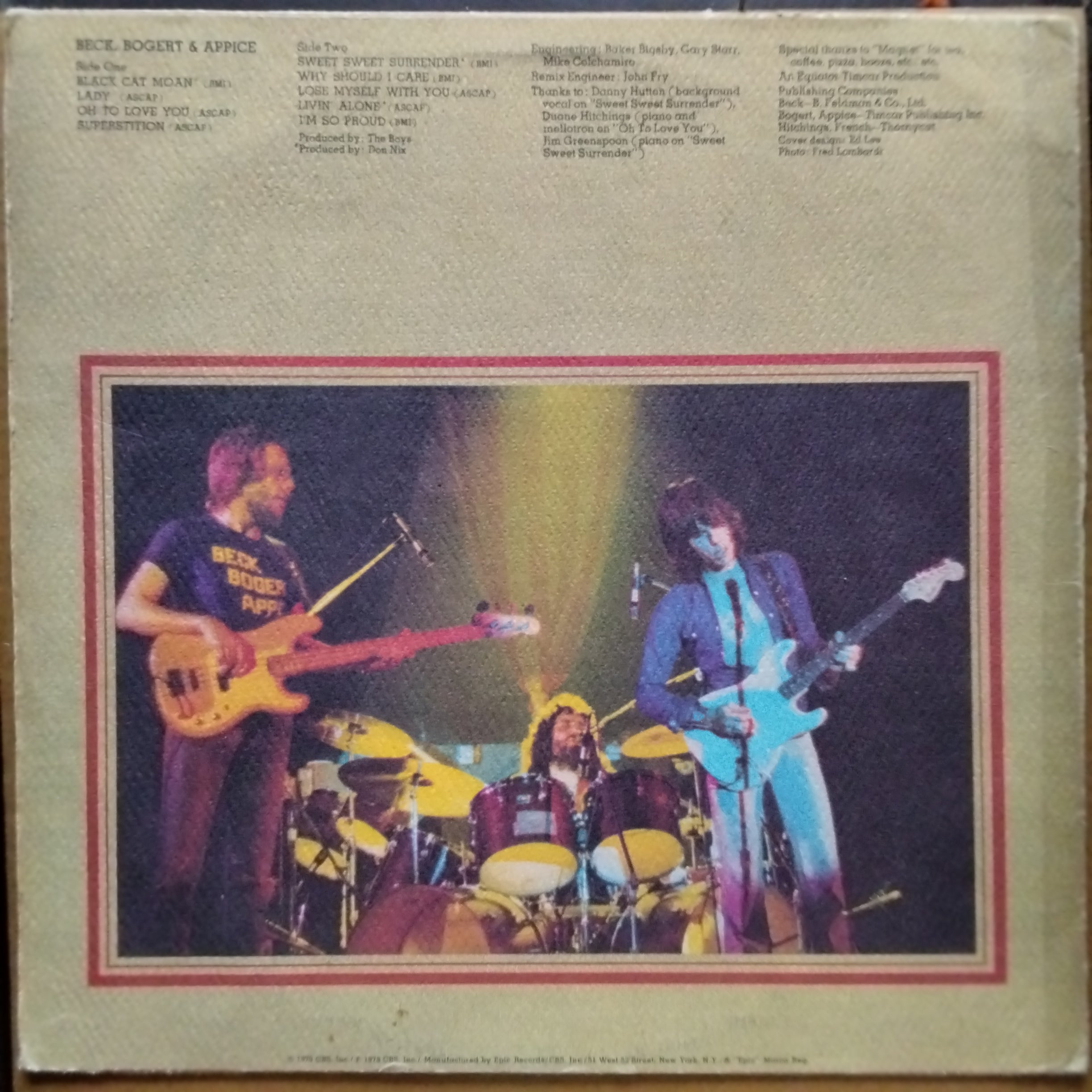 Beck, Bogert & Appice  - Beck, Bogert & Appice (Vinyl)