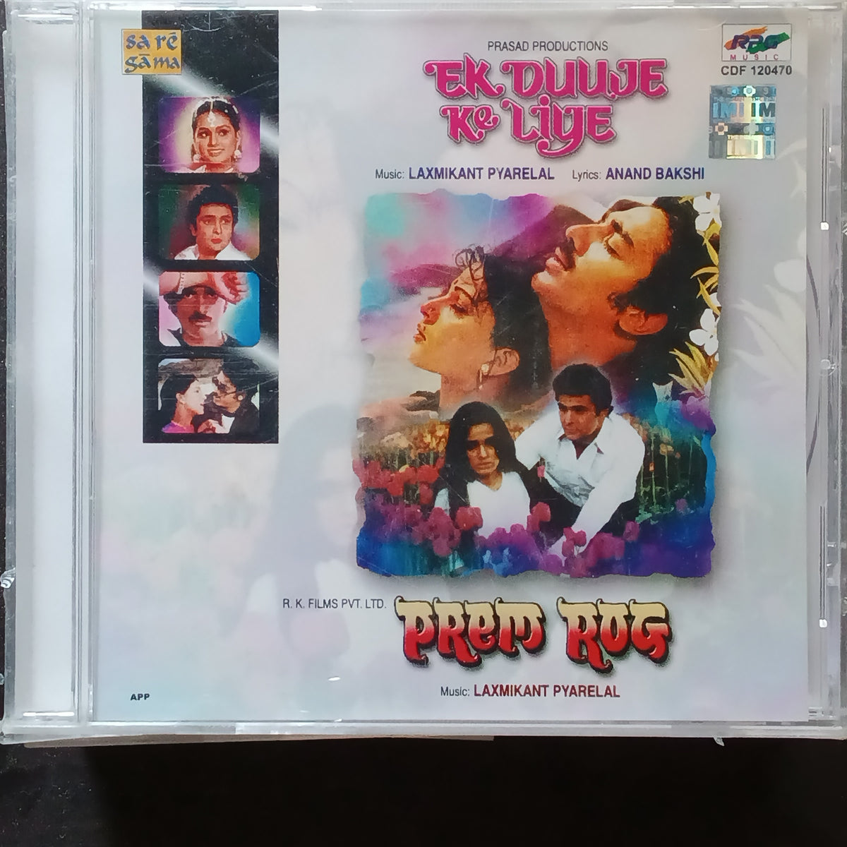 Laxmikant Pyarelal  - Ek Duuje Ke Liye+ Prem Rog (CD)