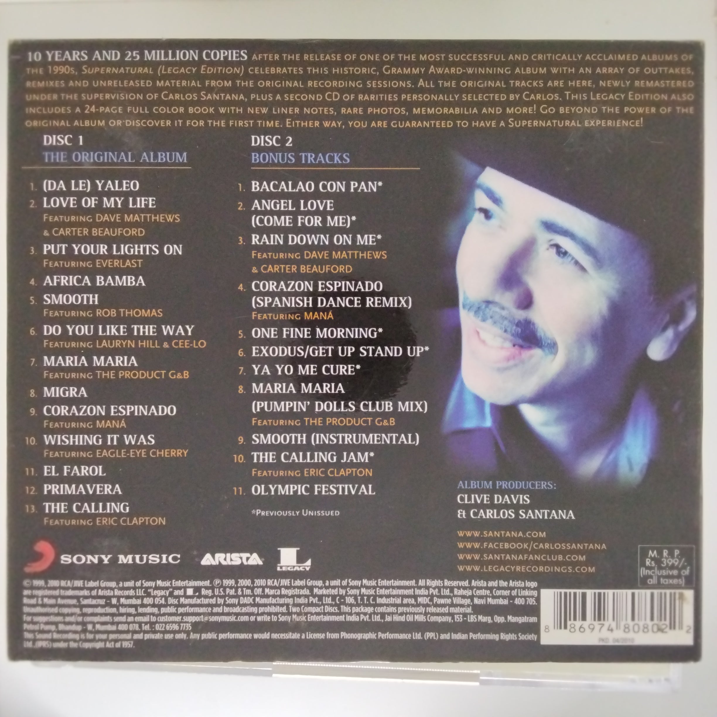 Santana  - Supernatural (CD)