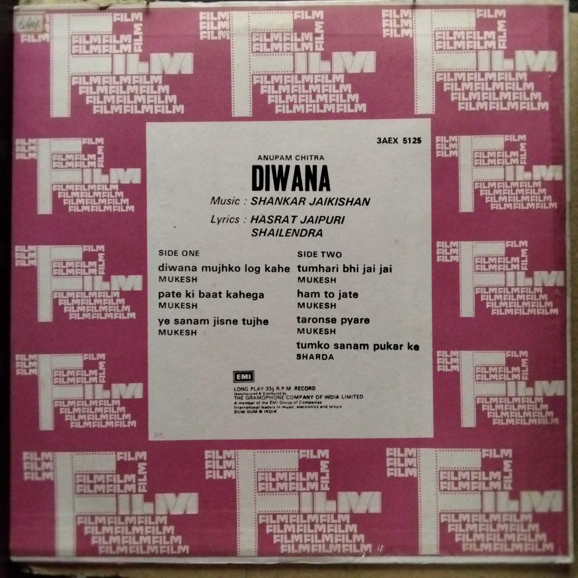 Shankar Jaikishan  - Diwana (Vinyl)