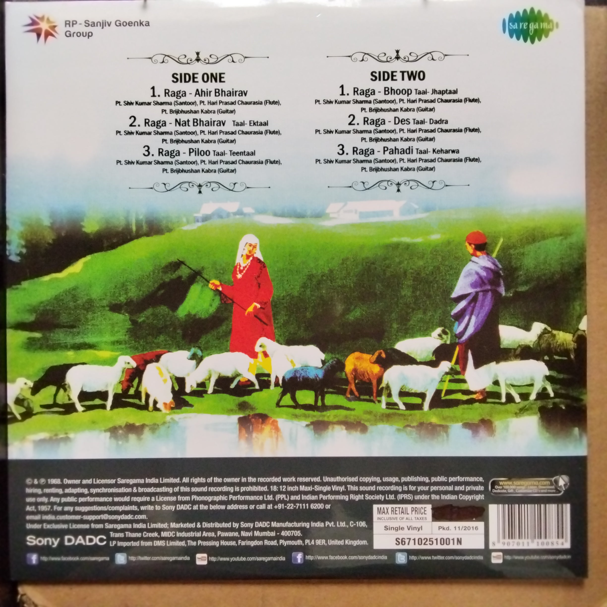 Pandit Shiv Kumar Sharma, Hariprasad Chaurasia, Brij Bhushan Kabra  - Call Of The Valley (Vinyl)