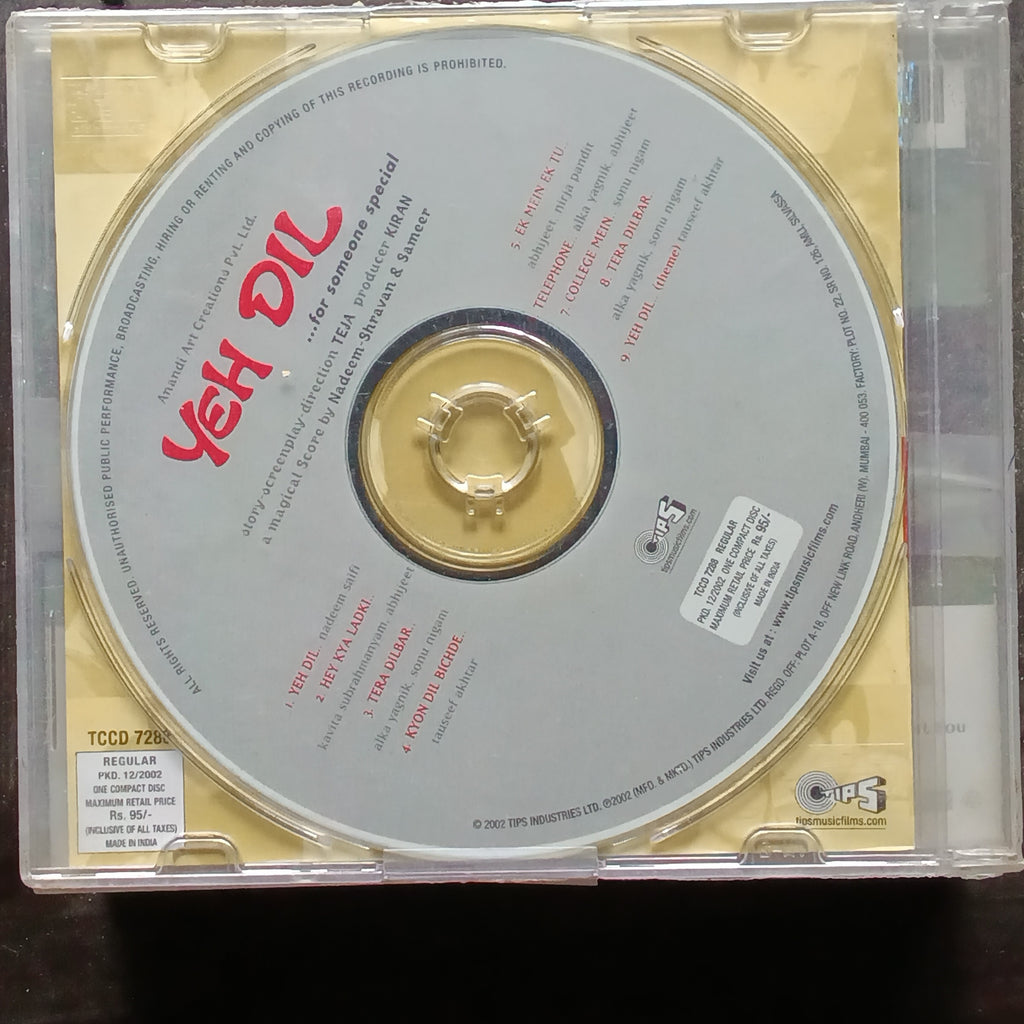 Nadeem Shravan  - Yeh Dil (CD)