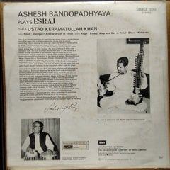 Ashesh Bandopadhyaya*  - Ashesh Bandopadhyaya Plays Esraj (Vinyl)