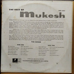 Mukesh  - The Best Of Mukesh (Vinyl)