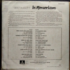 Geeta Dutt  - In Memoriam (Vinyl)