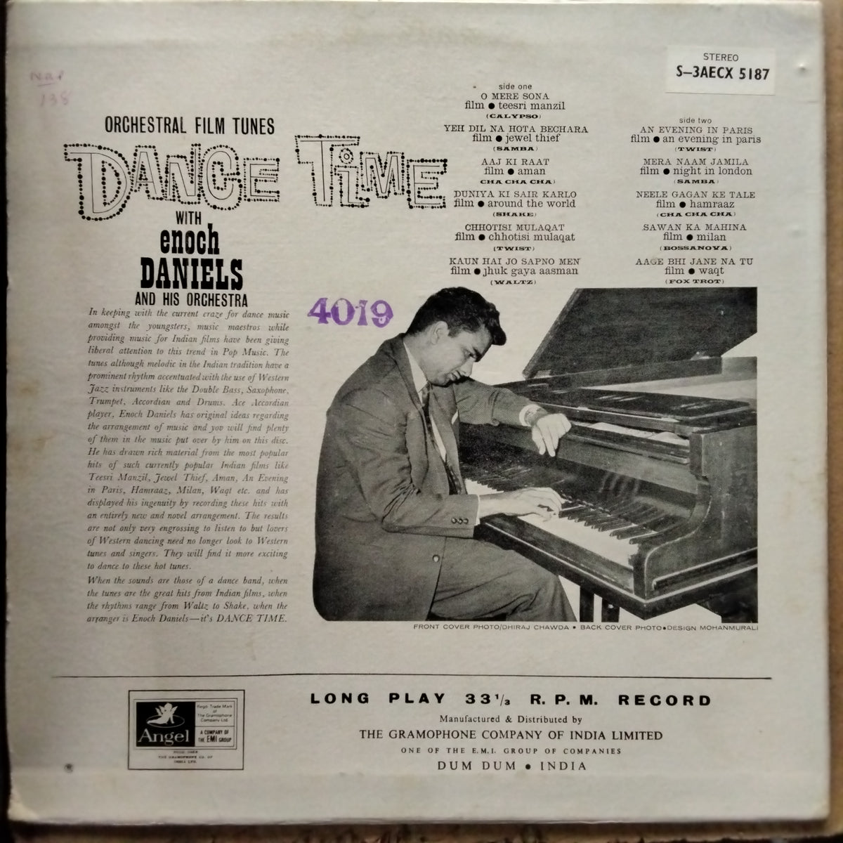 Enoch Daniels And His Orchestra  - Dance Time (Vinyl)