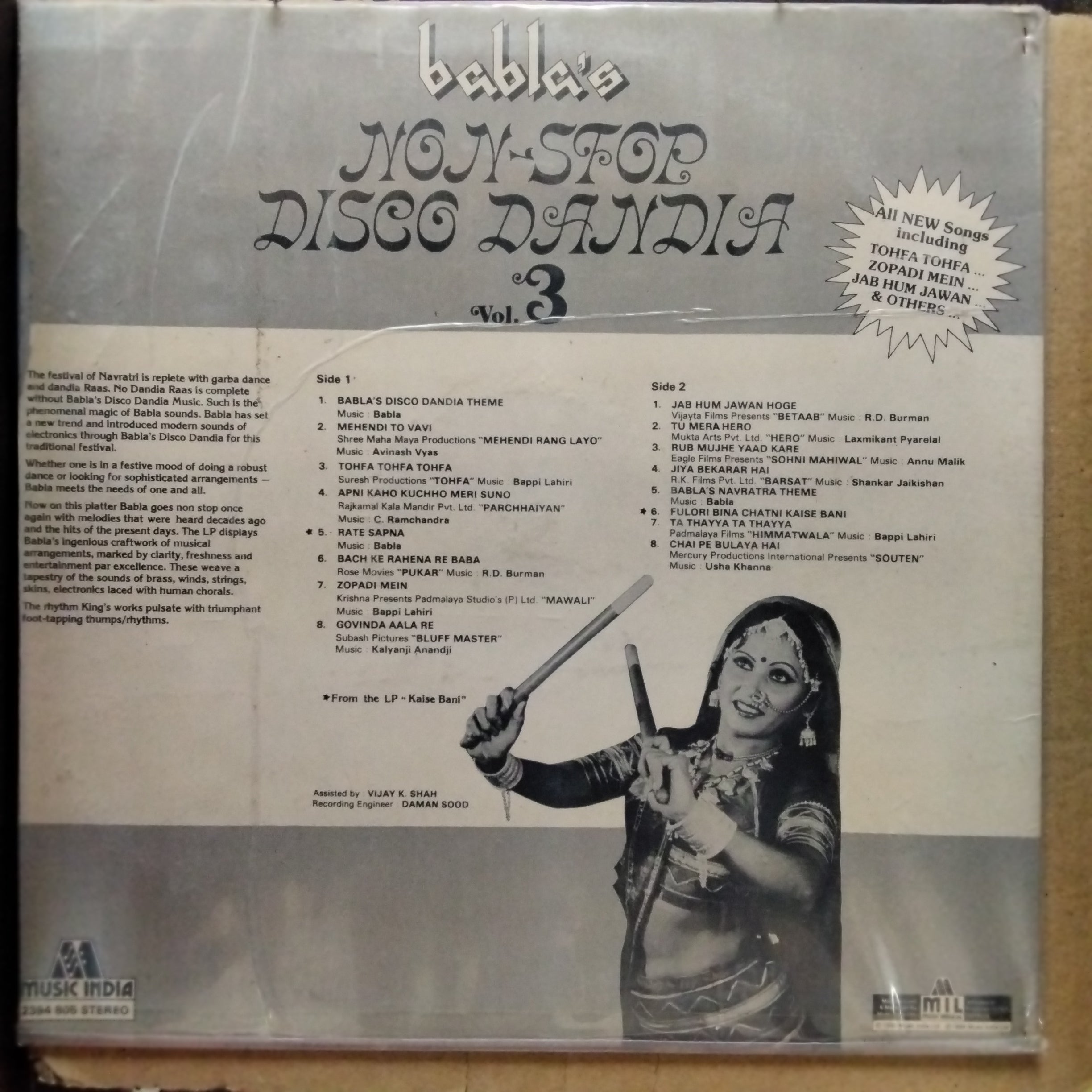 Babla - Non Stop Disco Dandia Vol. 3 (Vinyl)