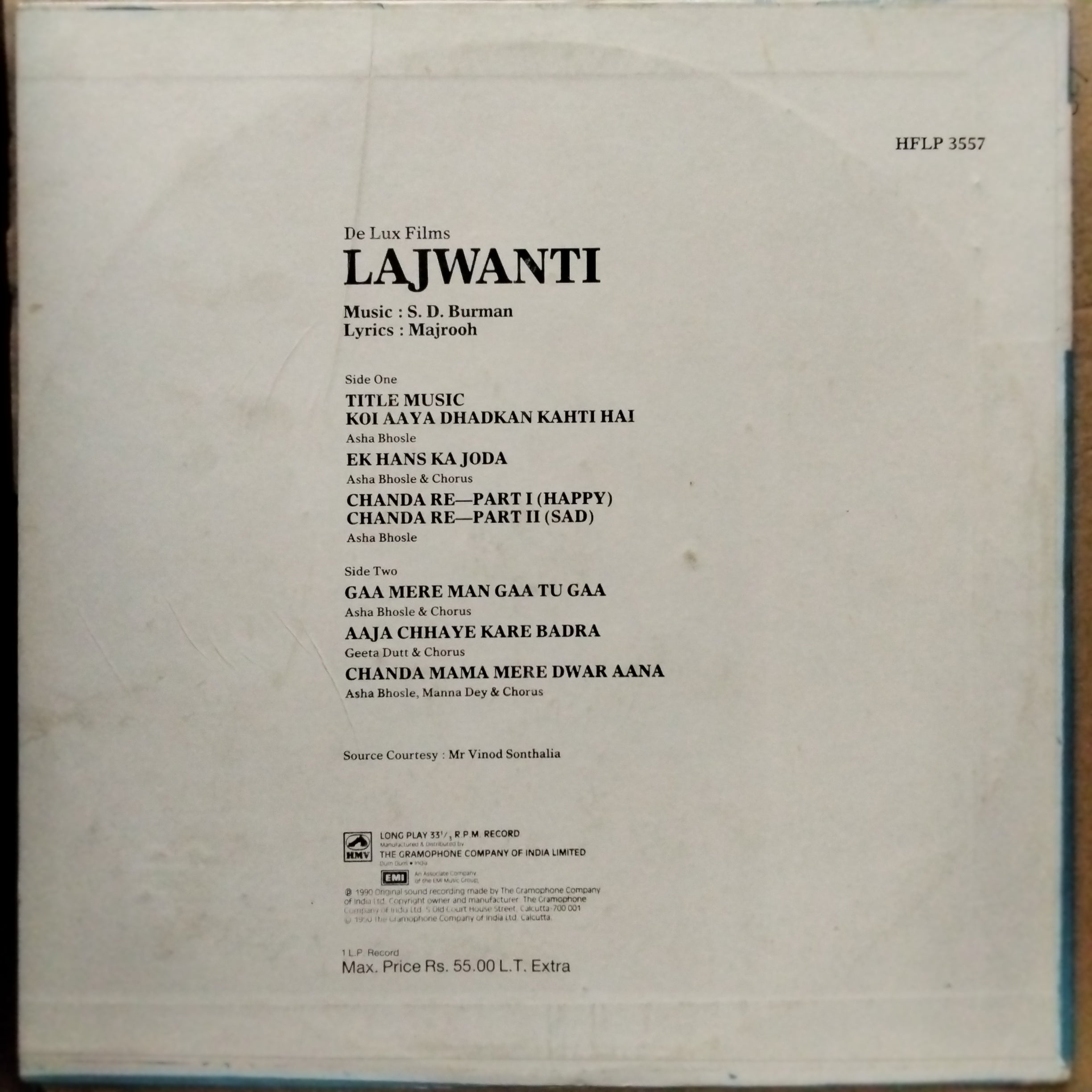 S. D. Burman, Majrooh - Lajwanti (Vinyl)