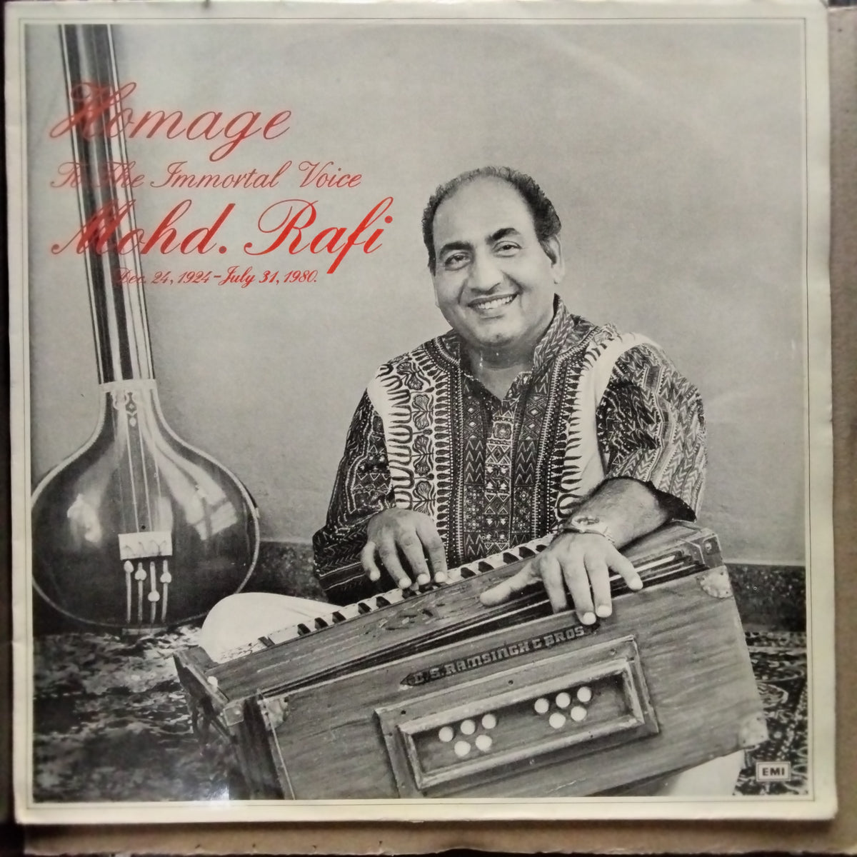 Mohd. Rafi*  - Homage To The Immortal Voice Mohd. Rafi (Dec 24,1924 - July 31,1980) (Vinyl)