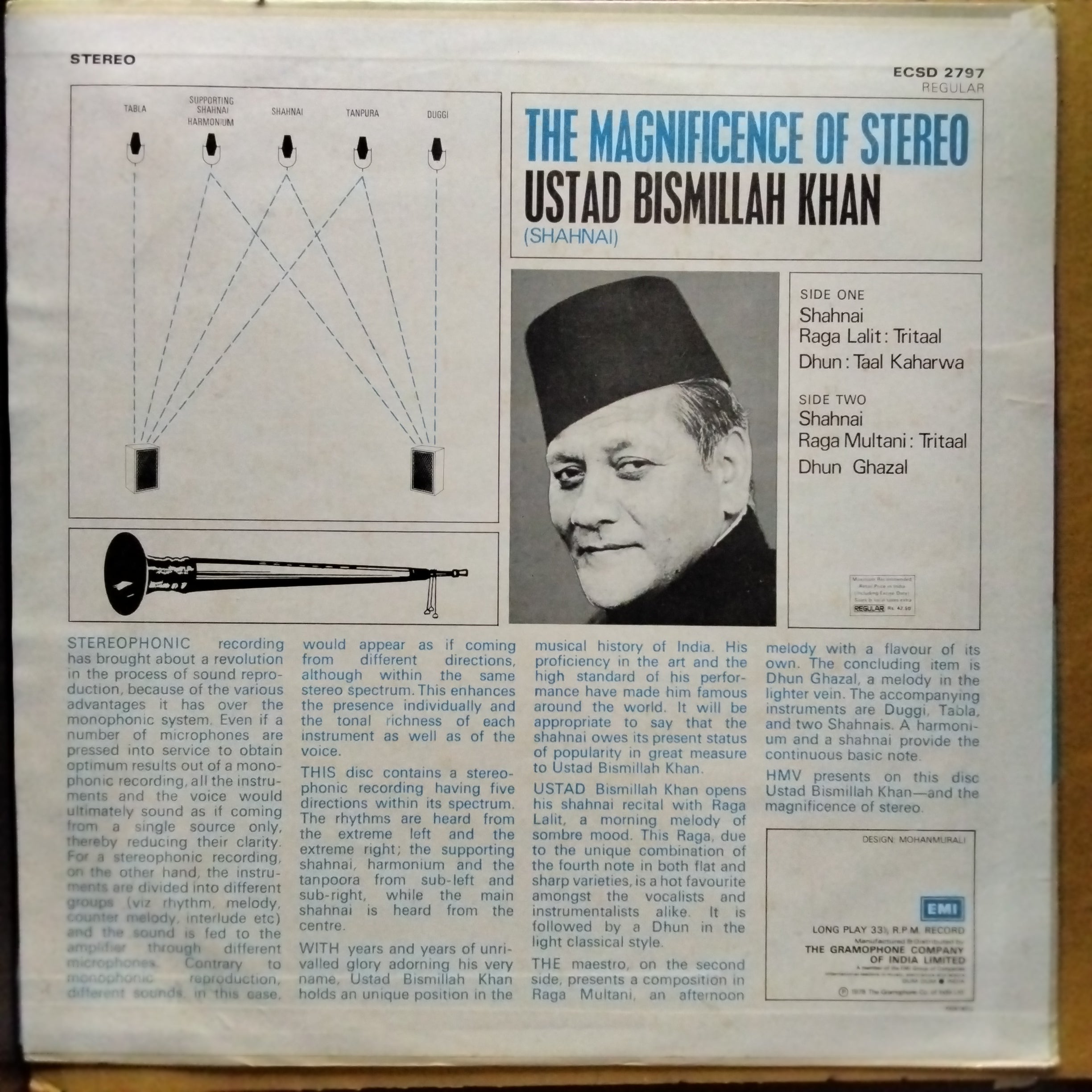 Ustad Bismillah Khan - The Magnificence Of Stereo (Vinyl)
