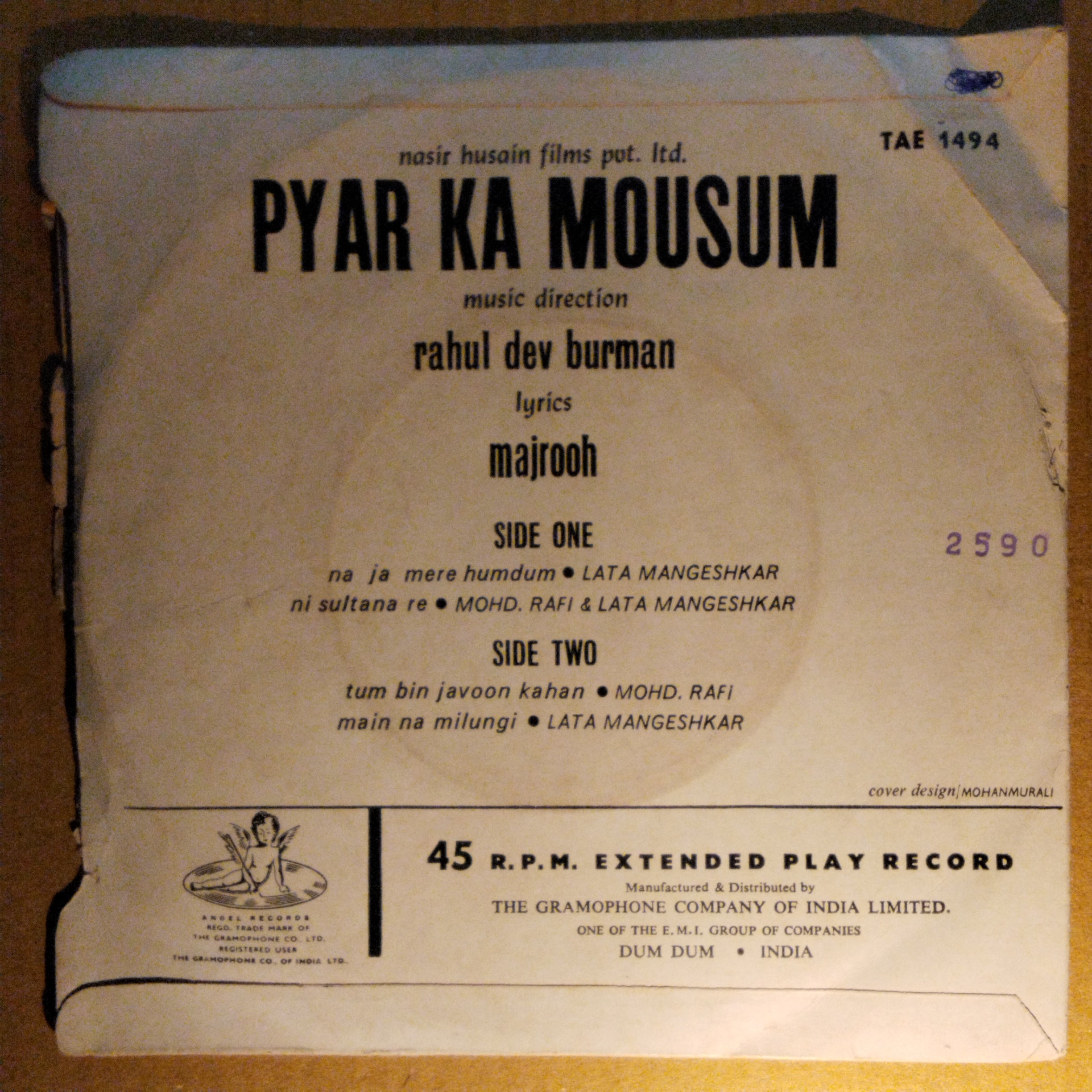 Rahul Dev Burman*  - Pyar Ka Mousum (45-RPM)