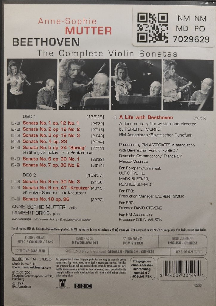 Anne-Sophie Mutter, Lambert Orkis - Beethoven: The Complete Violin Sonatas (Music-DVD) (2)