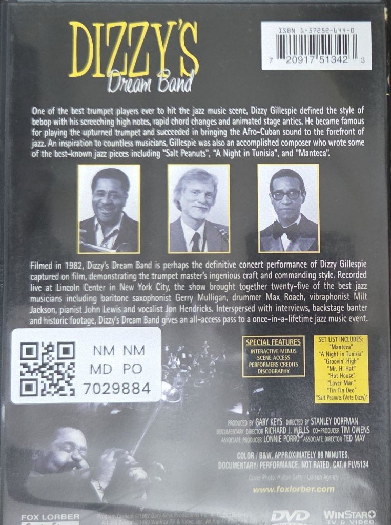 Dizzy Gillespie - Dizzy's Dream Band (Music-DVD)