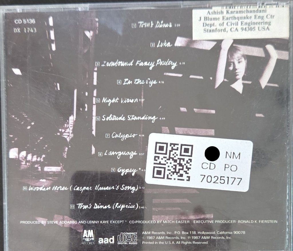 Suzanne Vega - Solitude Standing (CD)