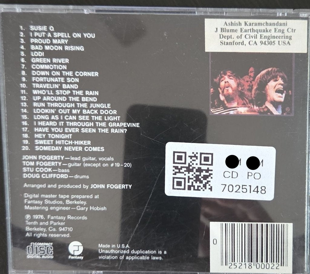 Creedence Clearwater Revival - Chronicle: The 20 Greatest Hits (CD)