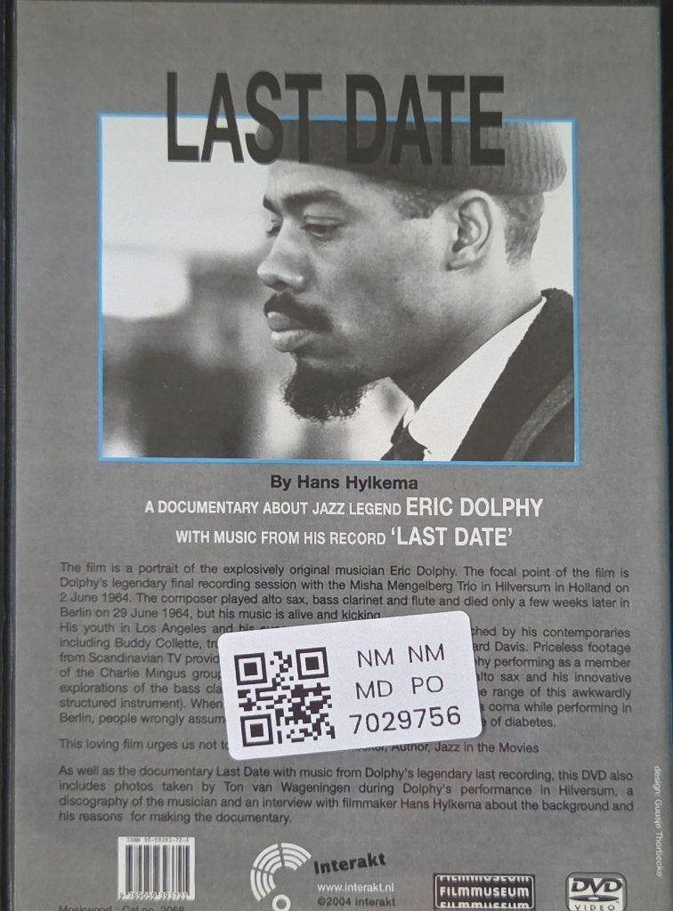 Eric Dolphy - Last Date (Music-DVD)