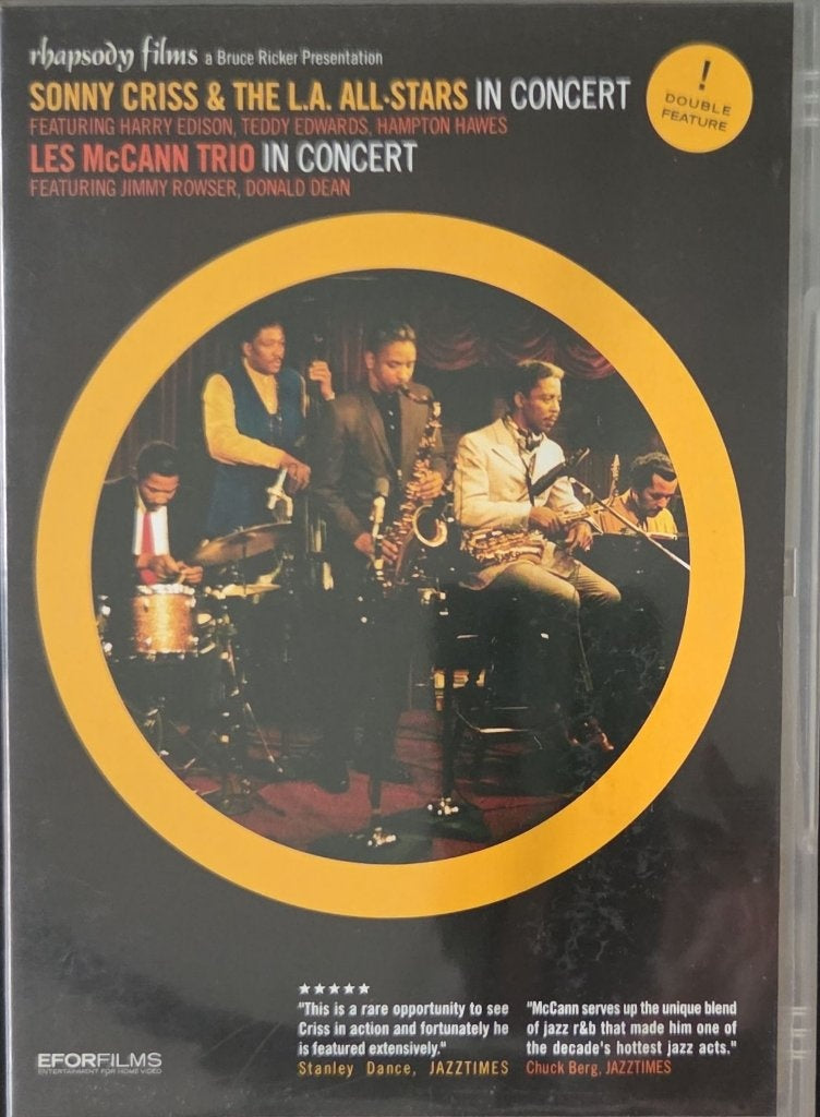 Sonny Criss & The L.A. All-Stars, Les McCann Trio - Sonny Criss & The L.A. All-Stars / Les McCann Trio In Concert (Music-DVD)