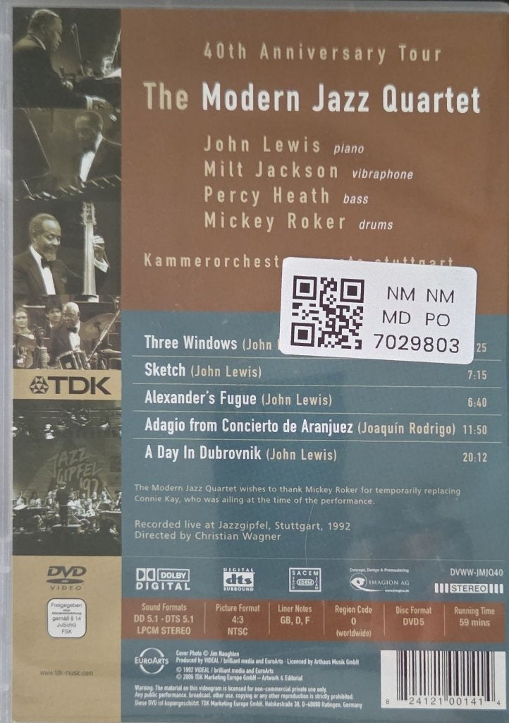 The Modern Jazz Quartet - 40th Anniversary Tour (Music-DVD)