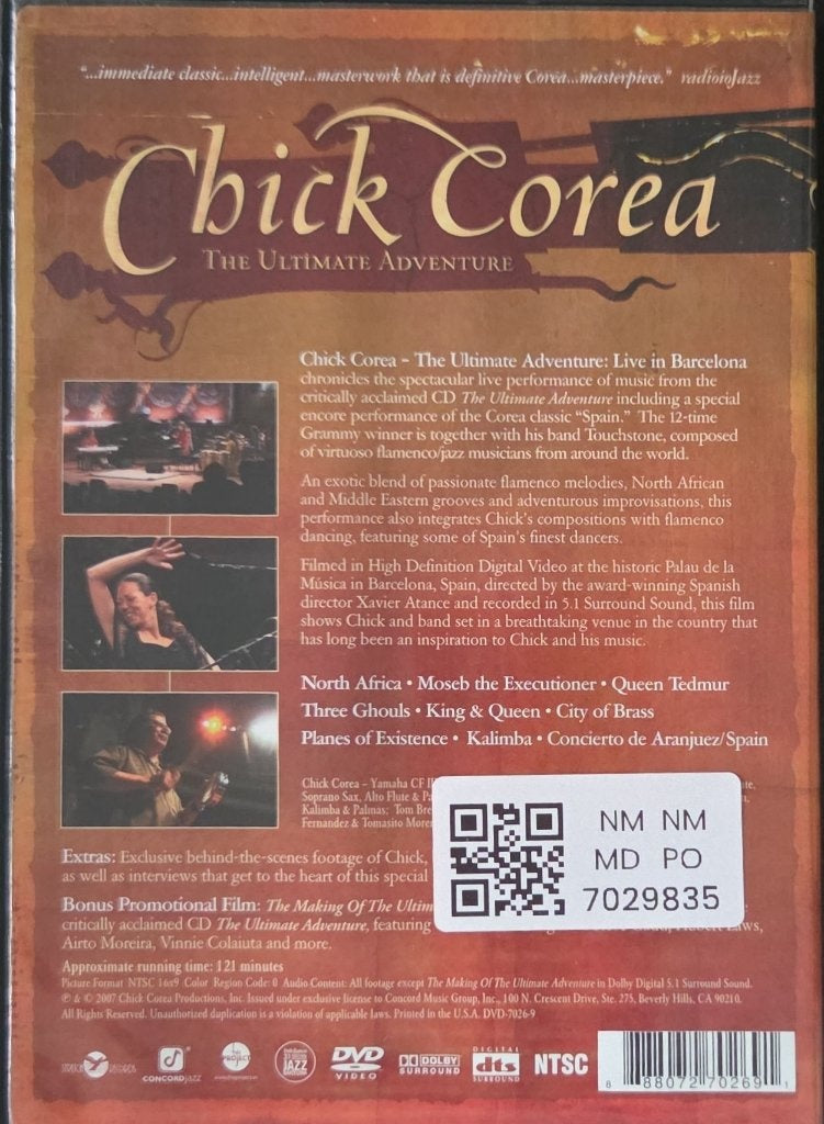 Chick Corea - The Ultimate Adventure: Live in Barcelona (Music-DVD)