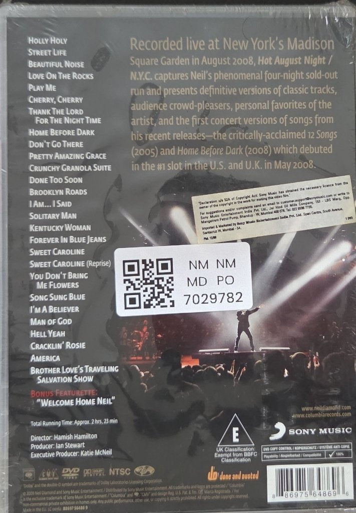 Neil Diamond - Hot August Night/NYC (Music-DVD)