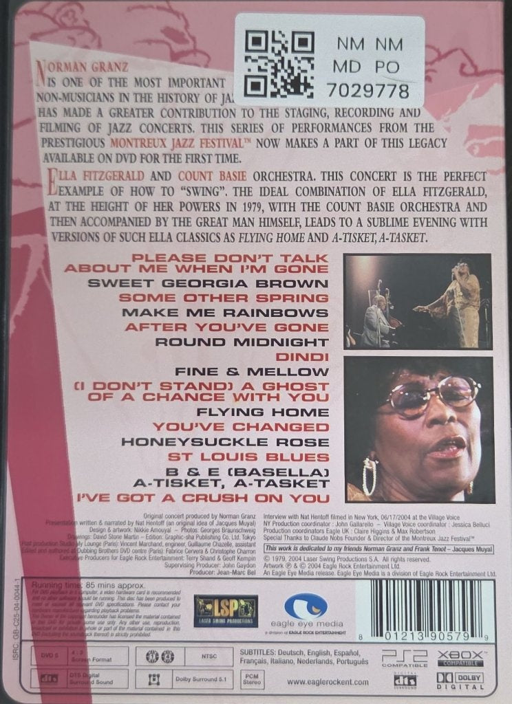 Ella Fitzgerald, Count Basie Orchestra - Ella & Basie 'The Perfect Match' 79 (Music-DVD)