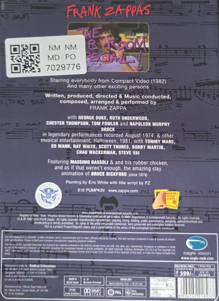 Frank Zappa - The Dub Room Special! (Music-DVD)