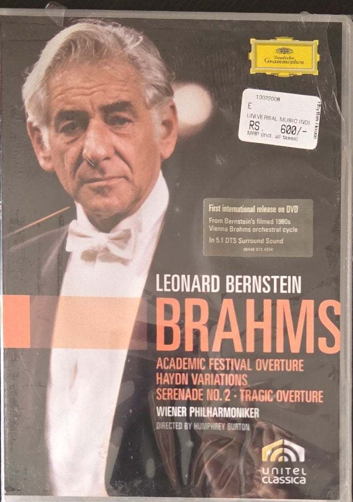 Leonard Bernstein - Brahms: Academic Festival Overture, Haydn Variations, Serenade No. 2, Tragic Overture (Music-DVD)