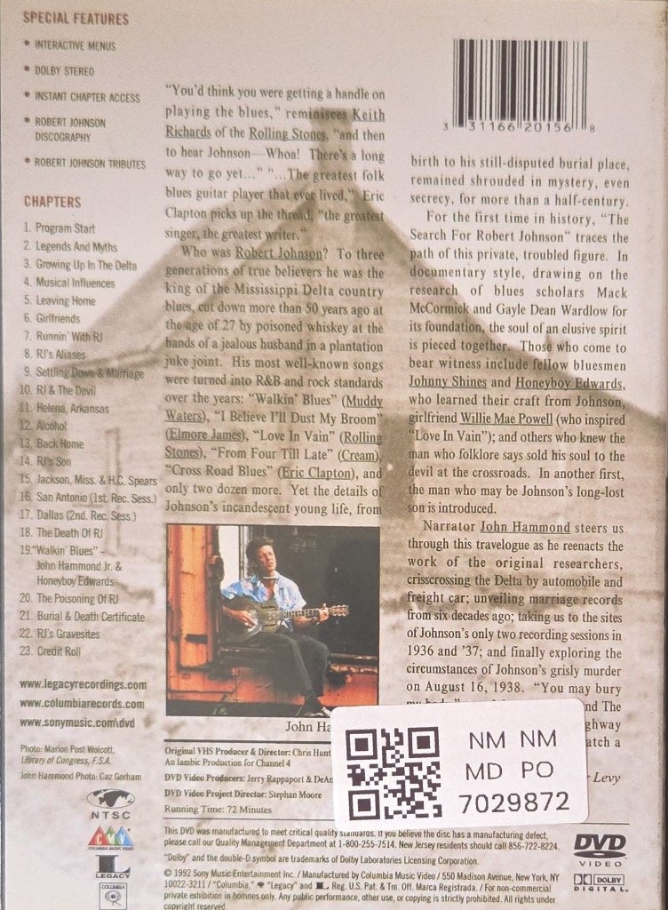 Various - The Search for Robert Johnson (Music-DVD)