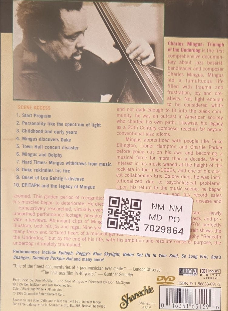 Charles Mingus - Triumph of the Underdog (Music-DVD)