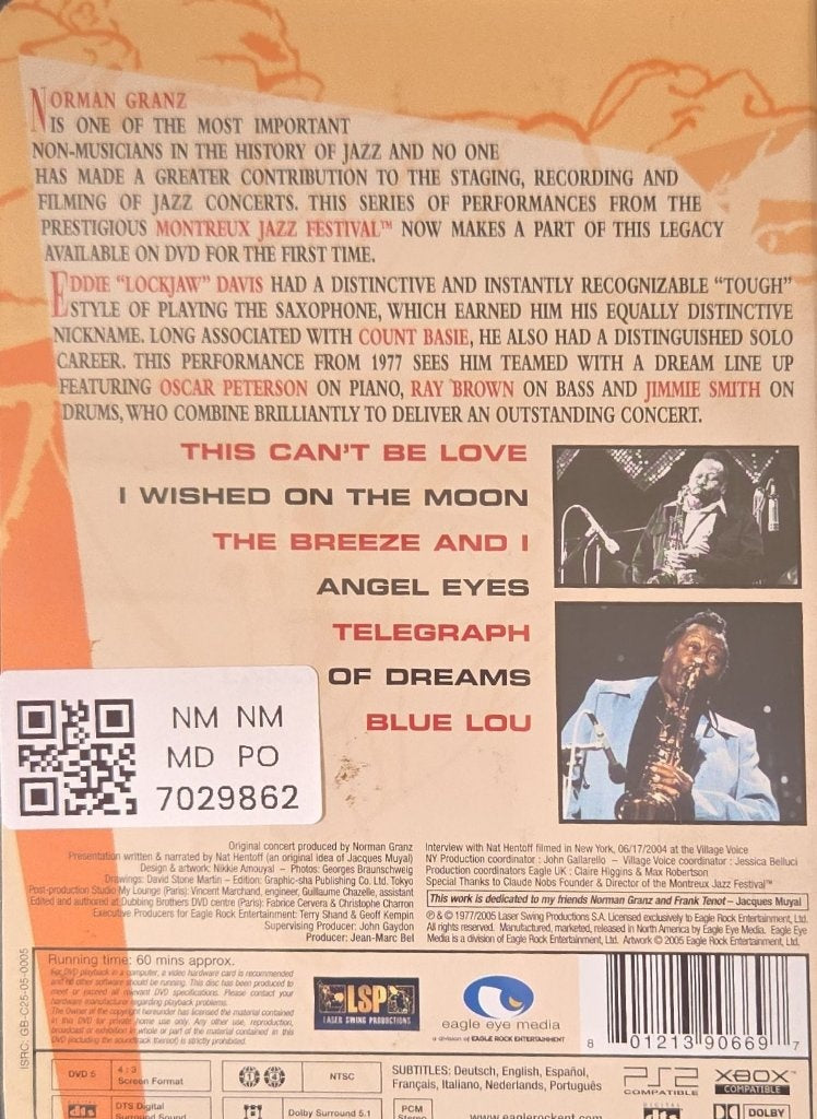 Eddie "Lockjaw" Davis - Eddie Lockjaw Davis '77 (Music-DVD)