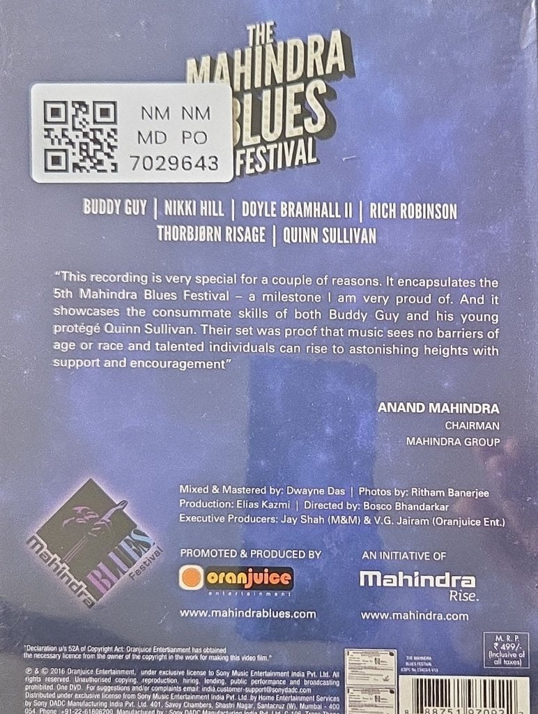 Buddy Guy, Nikki Hill, Doyle Bramhall II, Rich Robinson, Thorbjørn Risager, Quinn Sullivan - The Mahindra Blues Festival (Music-DVD)