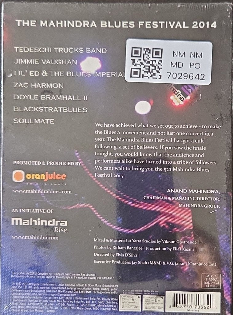 Various - The Mahindra Blues Festival 2014 (Music-DVD)