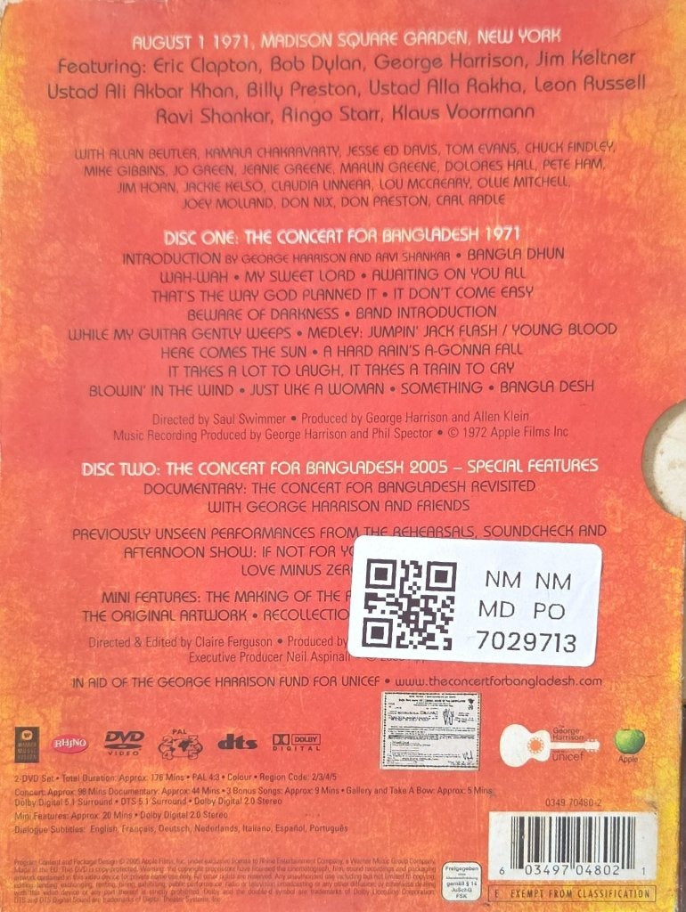 George Harrison - The Concert for Bangladesh (Music-DVD)