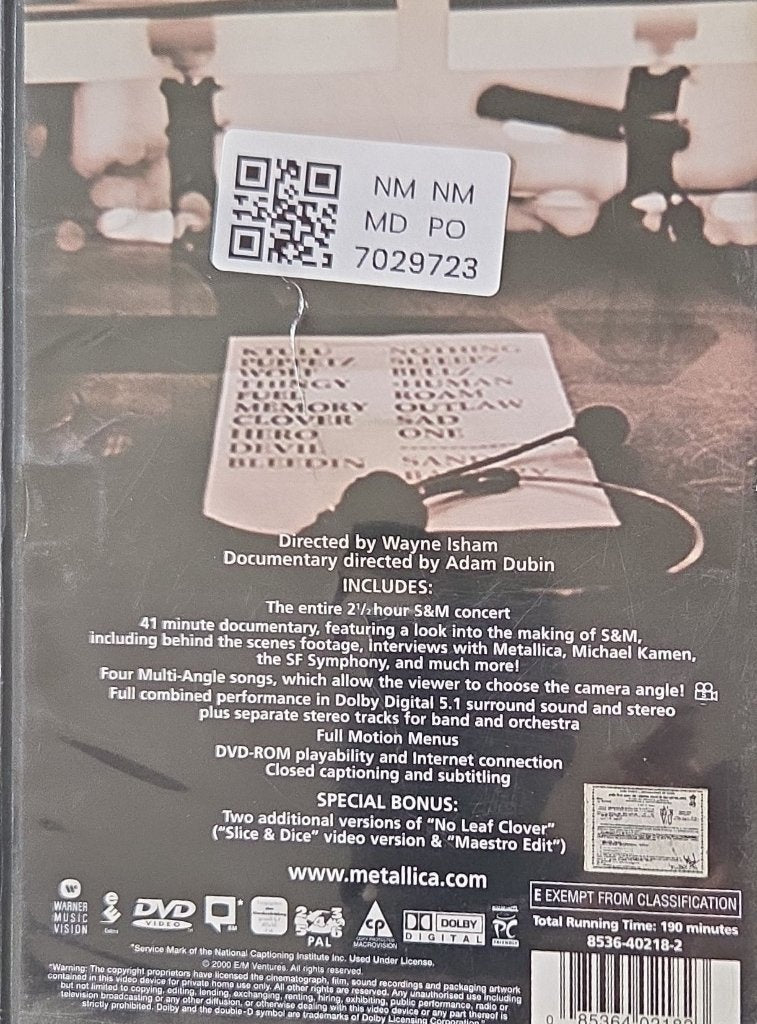 Metallica, Michael Kamen - S&M (Music-DVD) (2)