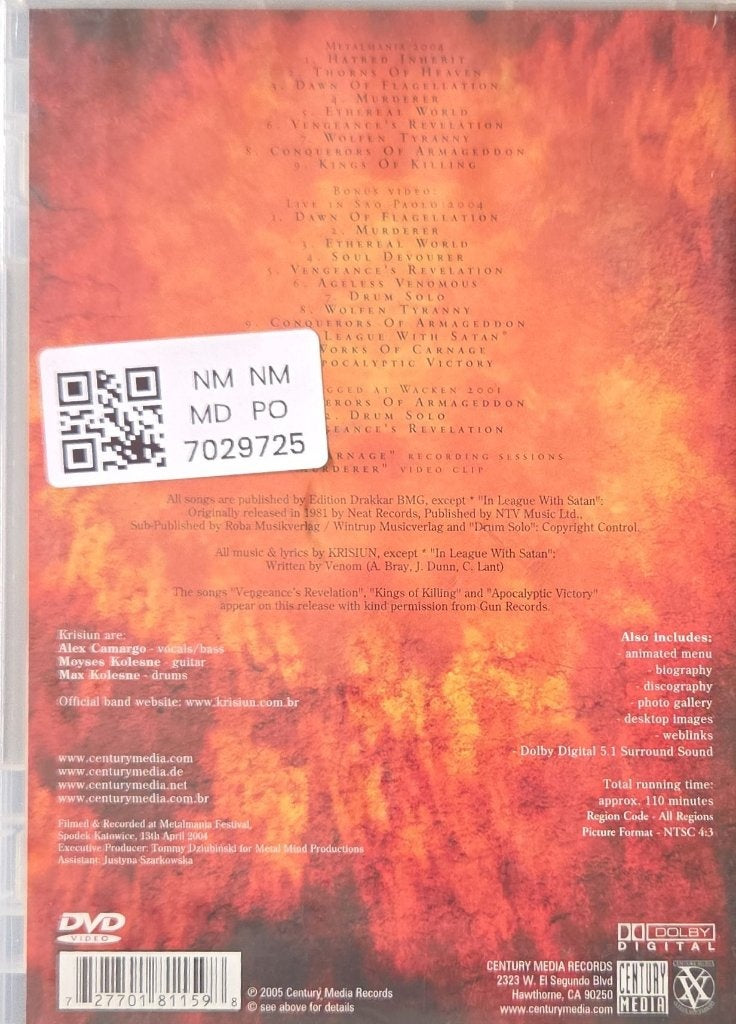 Krisiun - Live Armageddon (Music-DVD)