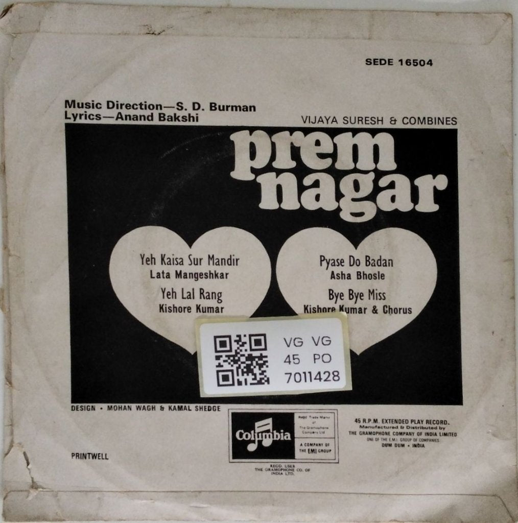 S. D. Burman - Prem Nagar (45-RPM)