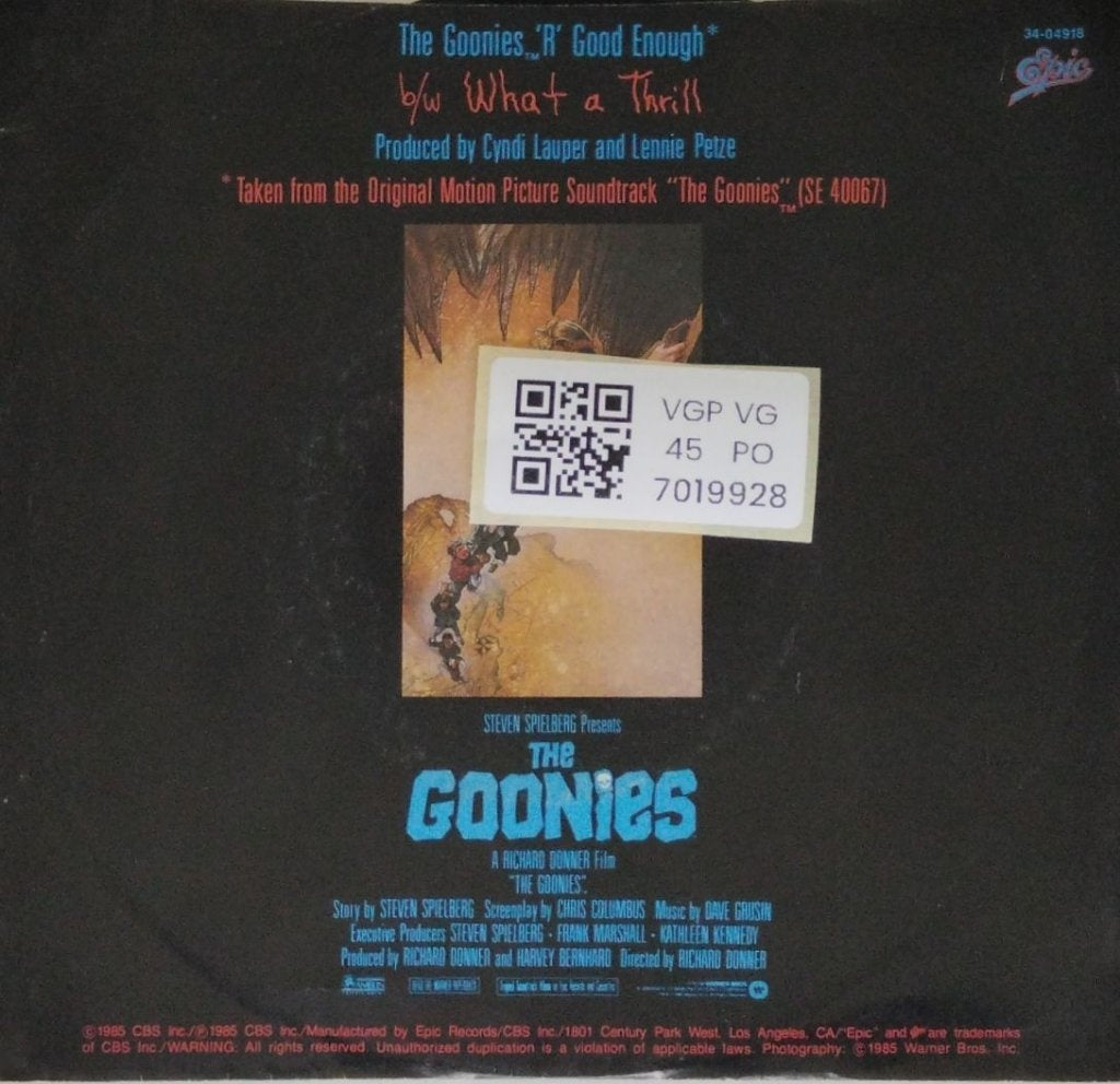 Cyndi Lauper - The Goonies 'R' Good Enough (45-RPM)