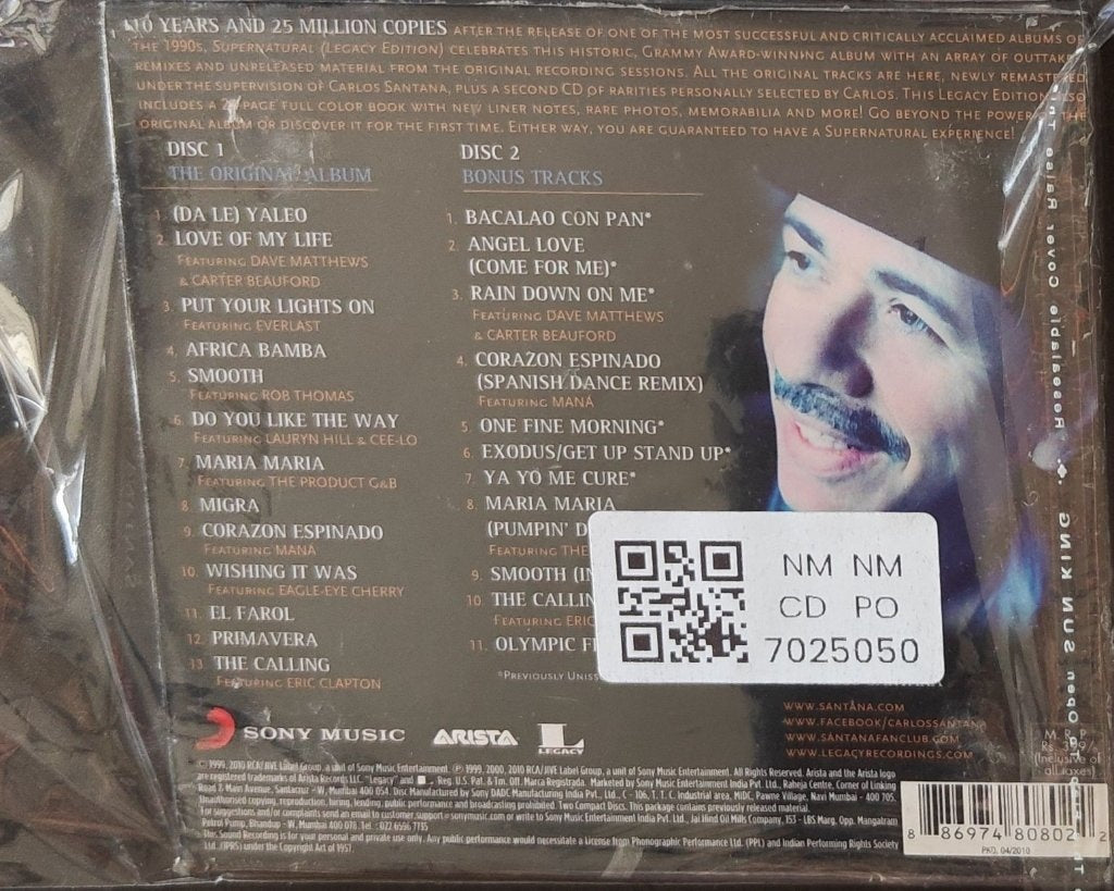 Santana - Supernatural (CD) (2)