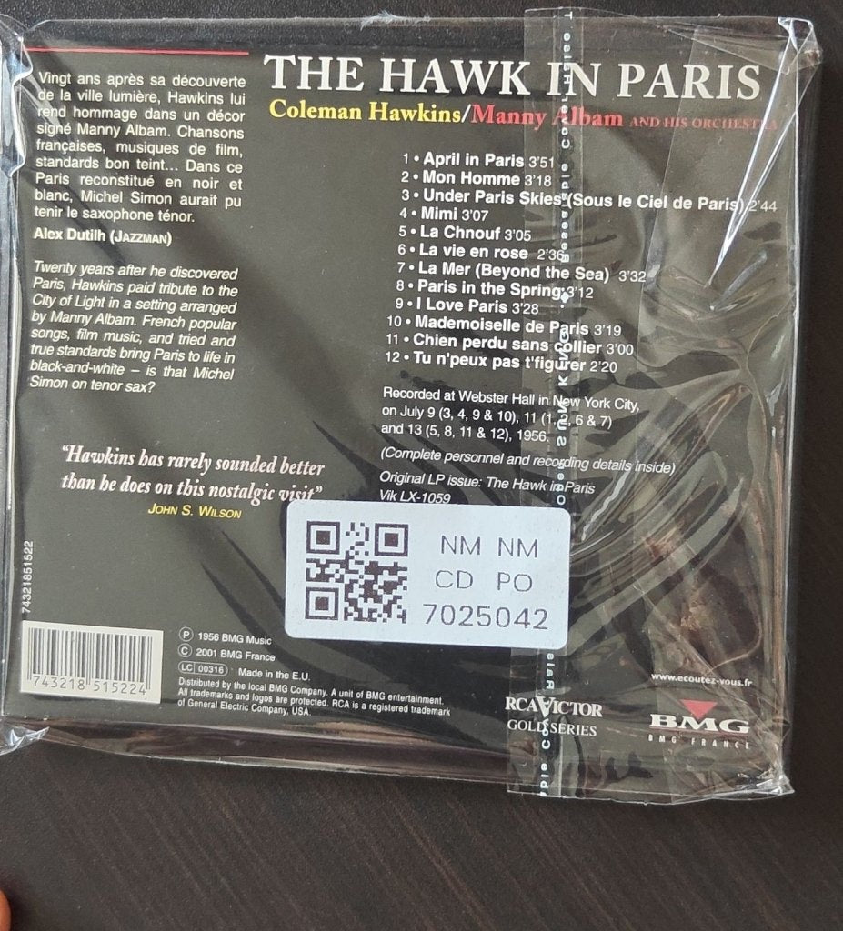 Coleman Hawkins, Manny Albam - The Hawk in Paris (CD)