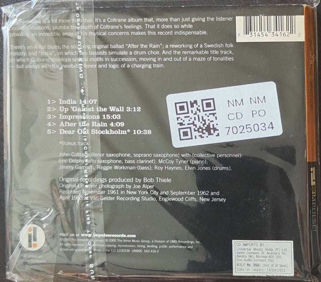 John Coltrane - Impressions (CD)