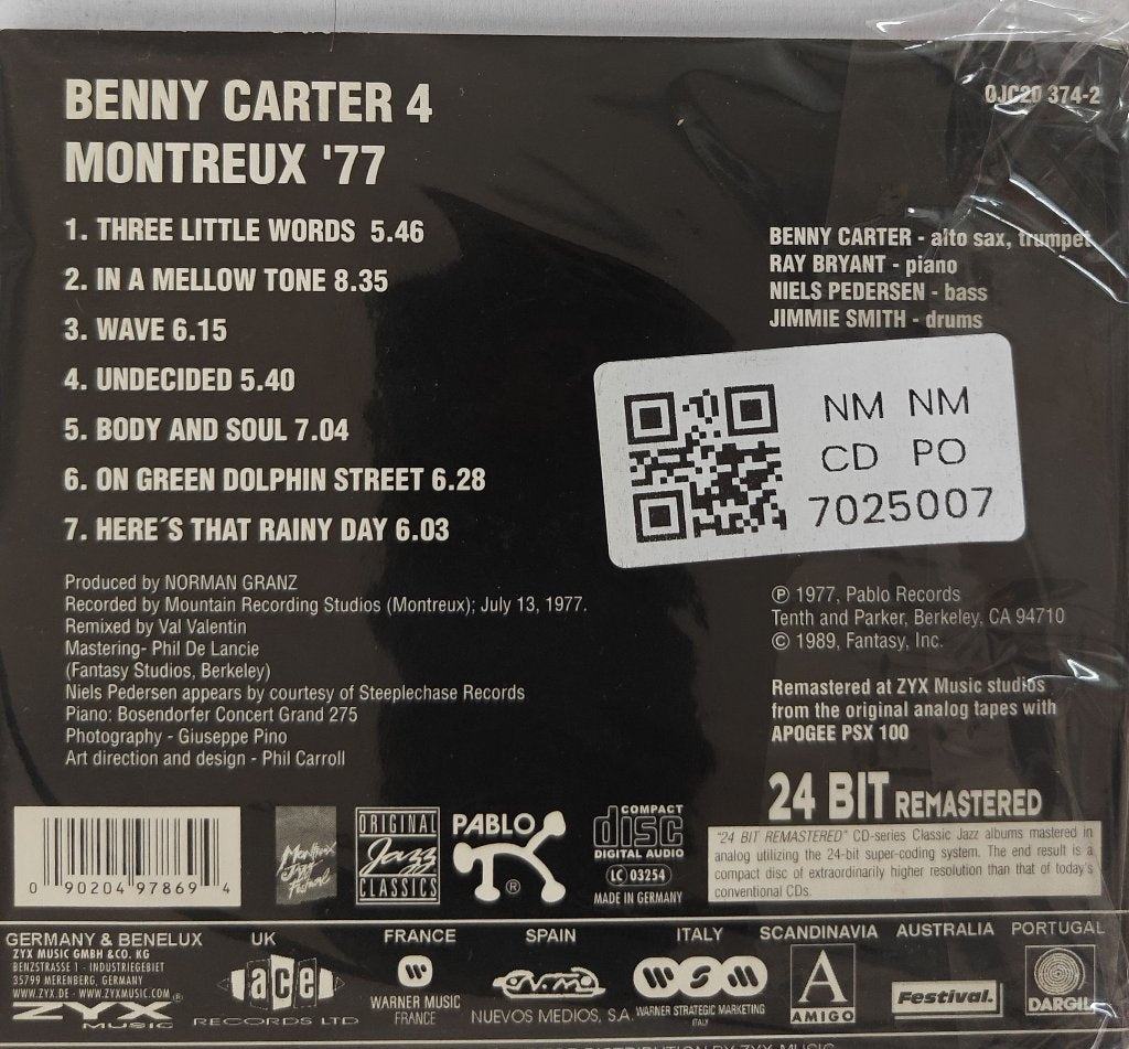 Benny Carter - Montreux '77 (CD)