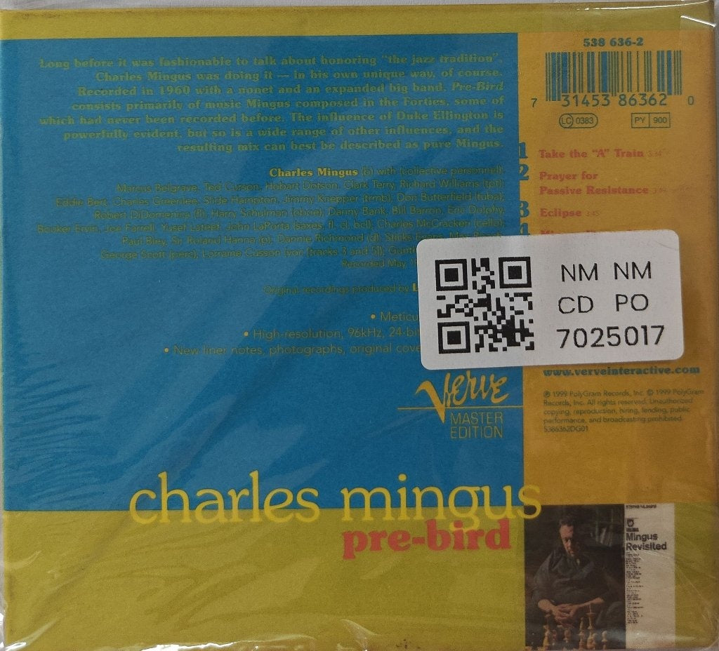 Charlie Mingus - Pre-Bird (CD)