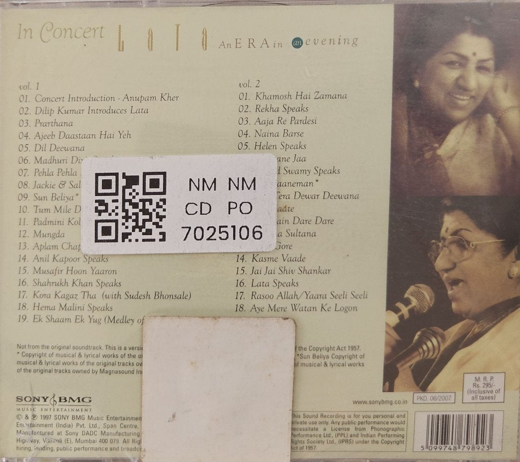 Lata - In Concert: An Era in an Evening (CD) (2)