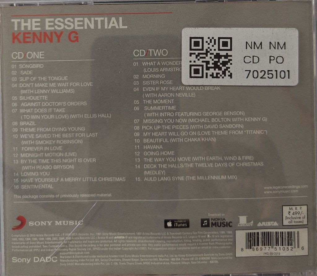 Kenny G - The Essential Kenny G (CD) (2)