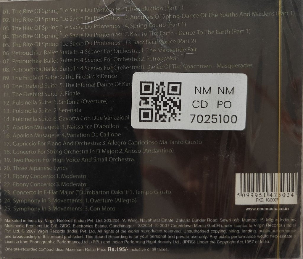 Stravinsky - 25 Greatest Works (CD)