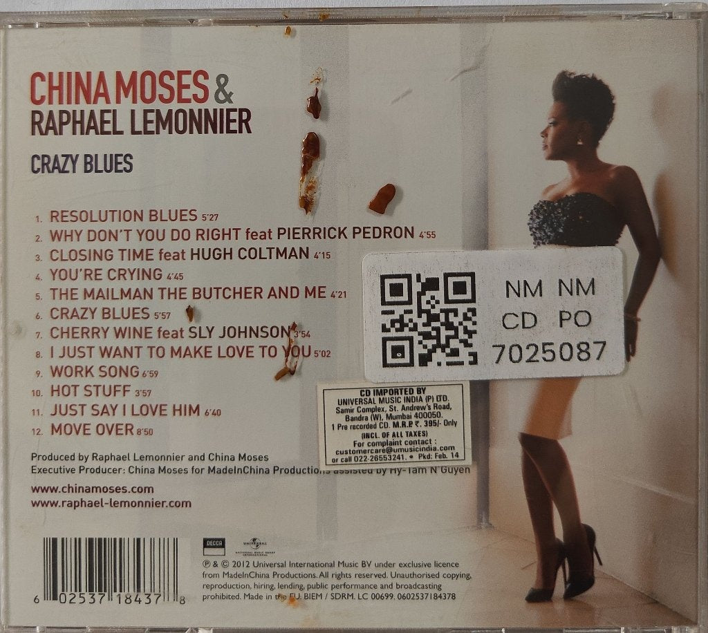 China Moses, Raphael Lemonnier - Crazy Blues (CD)